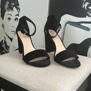Nine West Suede Single Strap Heels
